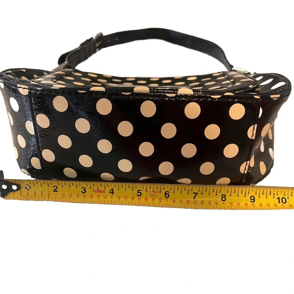 Kate Spade Black and Cream Polka Dot Shoulder Bag